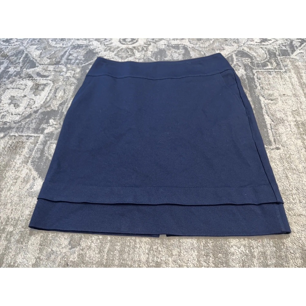 New Women's Cabi‎ 5051 Lido Navy Blue Stretch Pencil Skirt Size 6